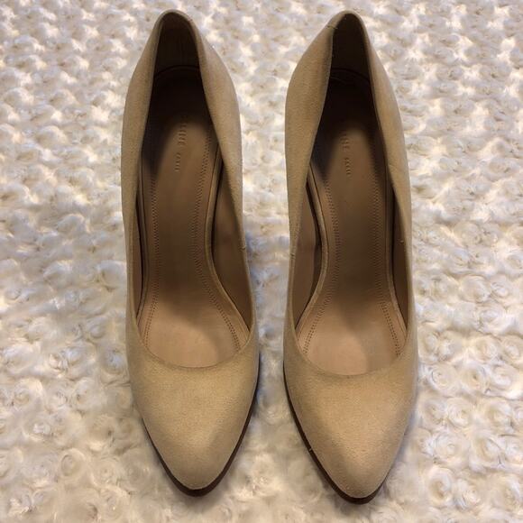 Celine Women’s Suede Semi Pointed Toe Pumps Nude Size 40 USA 9.5-… - Picture 2 of 8